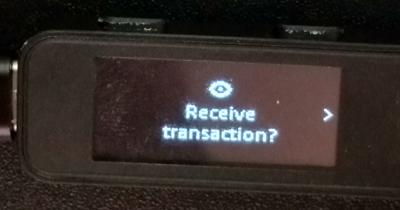 MimbleWimble Coin App Approve Receiving Transaction